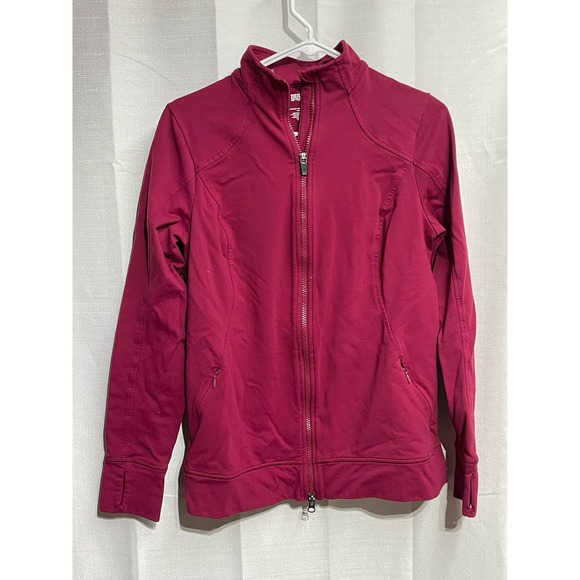Duluth Trading Women’s Zip Up Jacket Burgandu Size Small - Picture 2 of 5